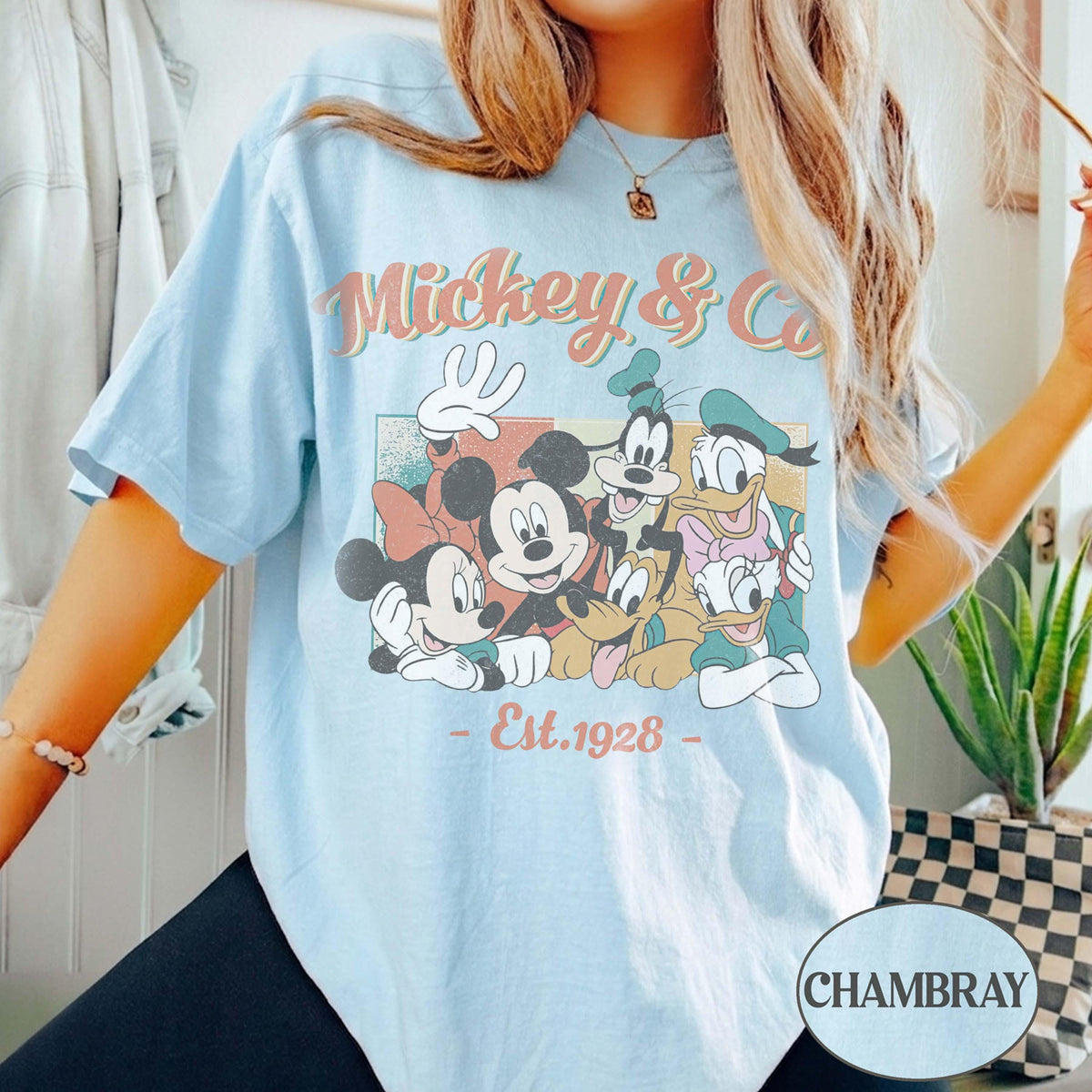 Comfort Colors® Retro Mickey & Co Est 1928 — Gildan Hoodie fan art by Snagva (4)