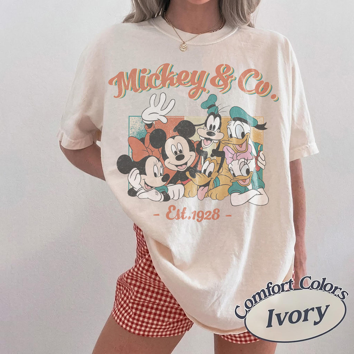 Comfort Colors® Retro Mickey & Co Est 1928 — Gildan Hoodie fan art by Snagva (5)