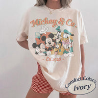 Comfort Colors® Retro Mickey & Co Est 1928 — Gildan Sweatshirt fan art by Snagva (5)