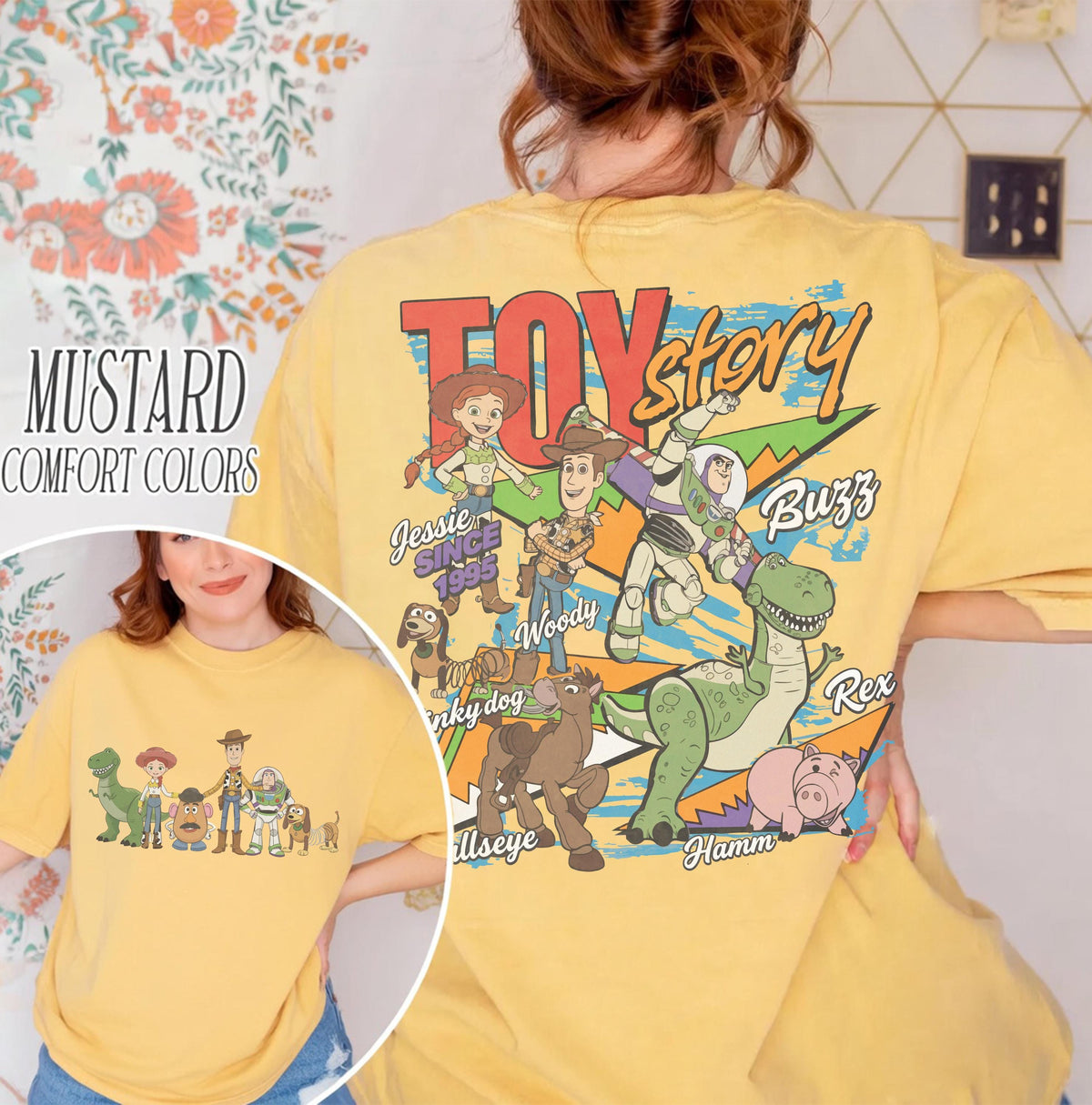 Toy Story 1995 Retro Comfort Colors — Gildan Sweatshirt fan art by Snagva (2)