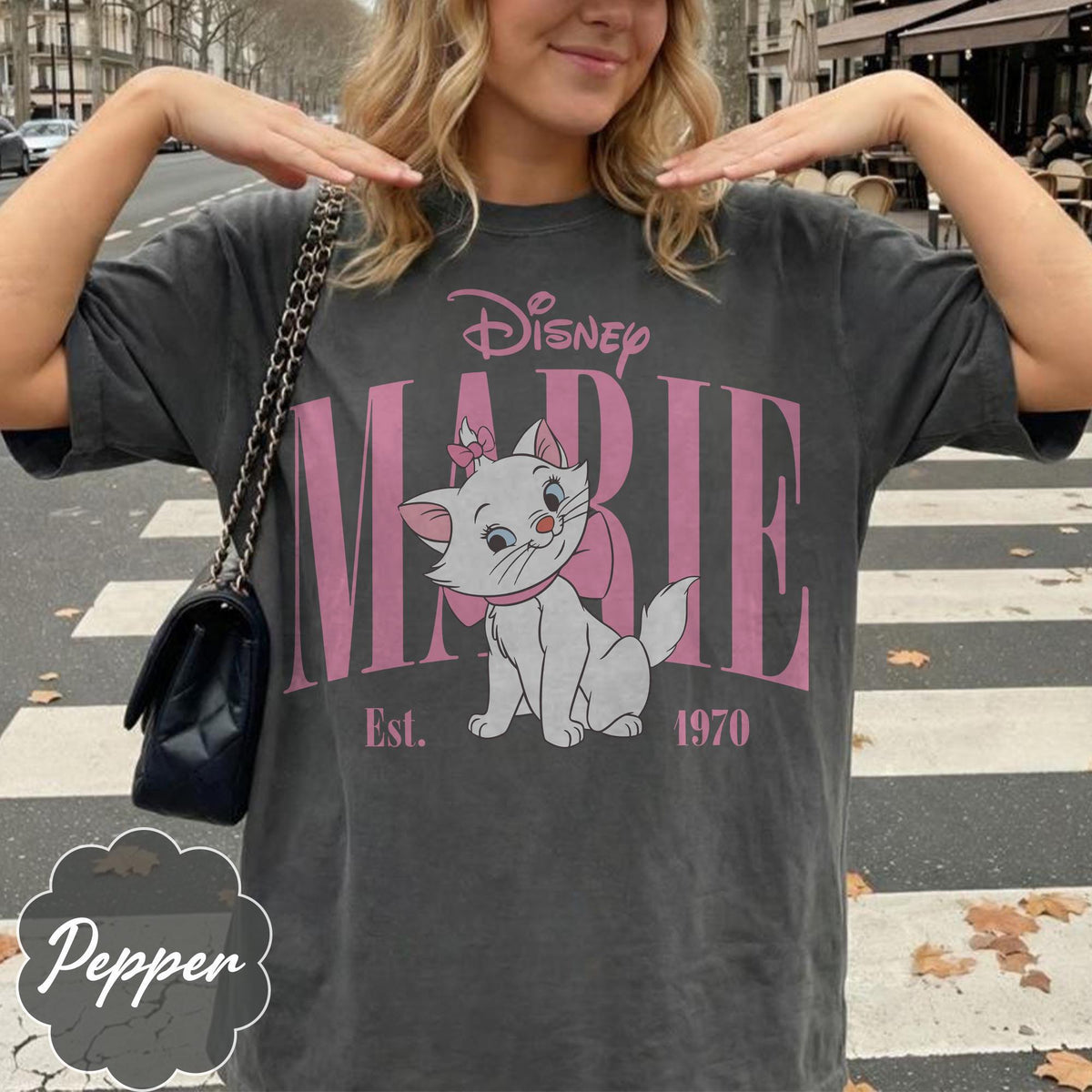 Retro Marie Aristocats Comfort Colors — Bella+Canvas Tee fan art by Snagva (4)