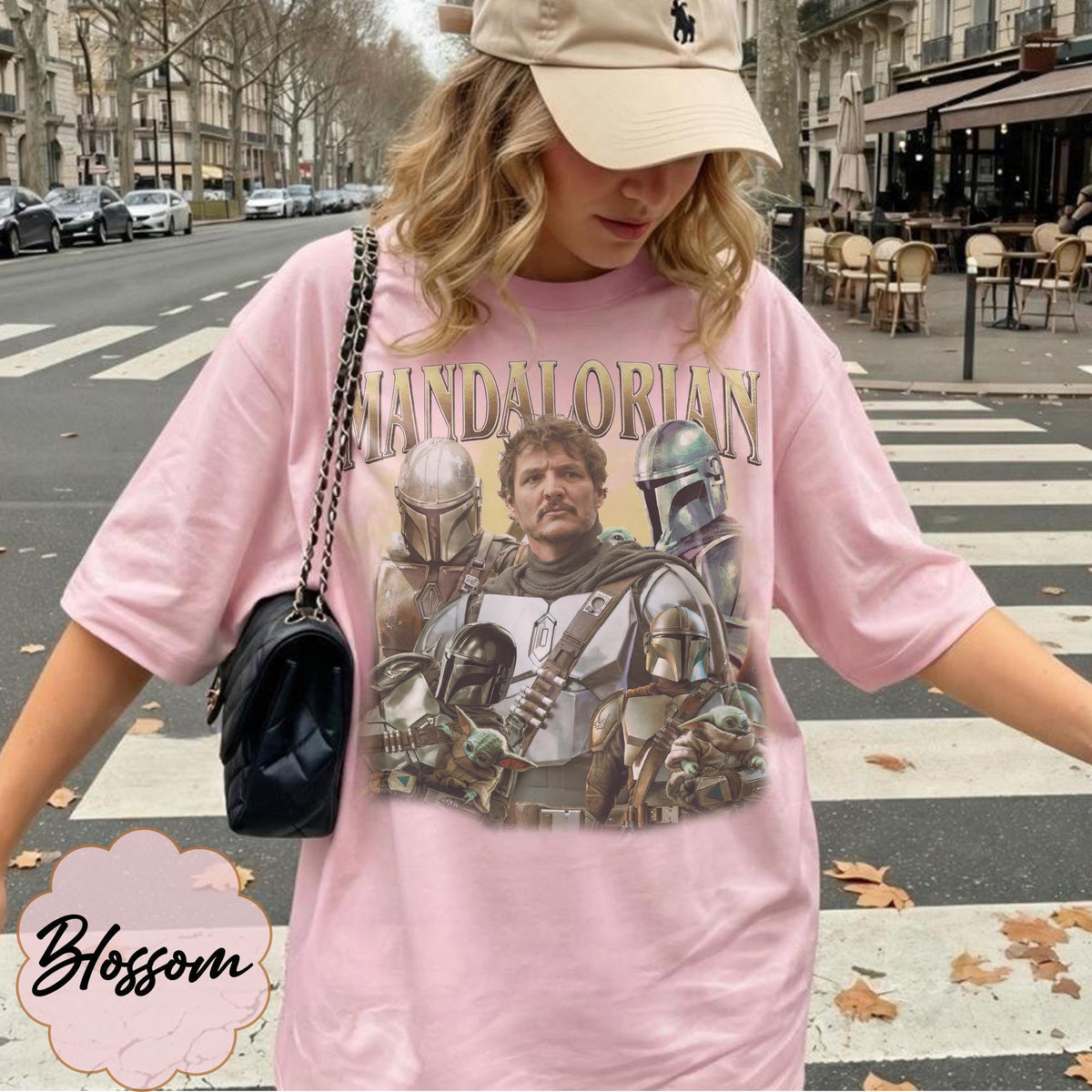 Retro Mandalorian — Bella+Canvas Tee fan art by Snagva (3)