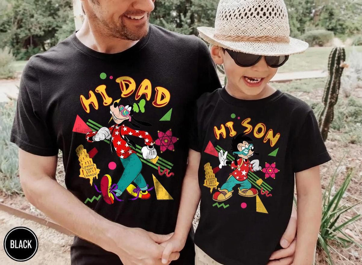 Hi Dad Hi Son Goofy Max — Gildan Hoodie fan art by Snagva