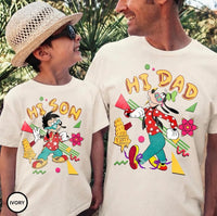 Hi Dad Hi Son Goofy Max — Bella+Canvas Tee fan art by Snagva (2)