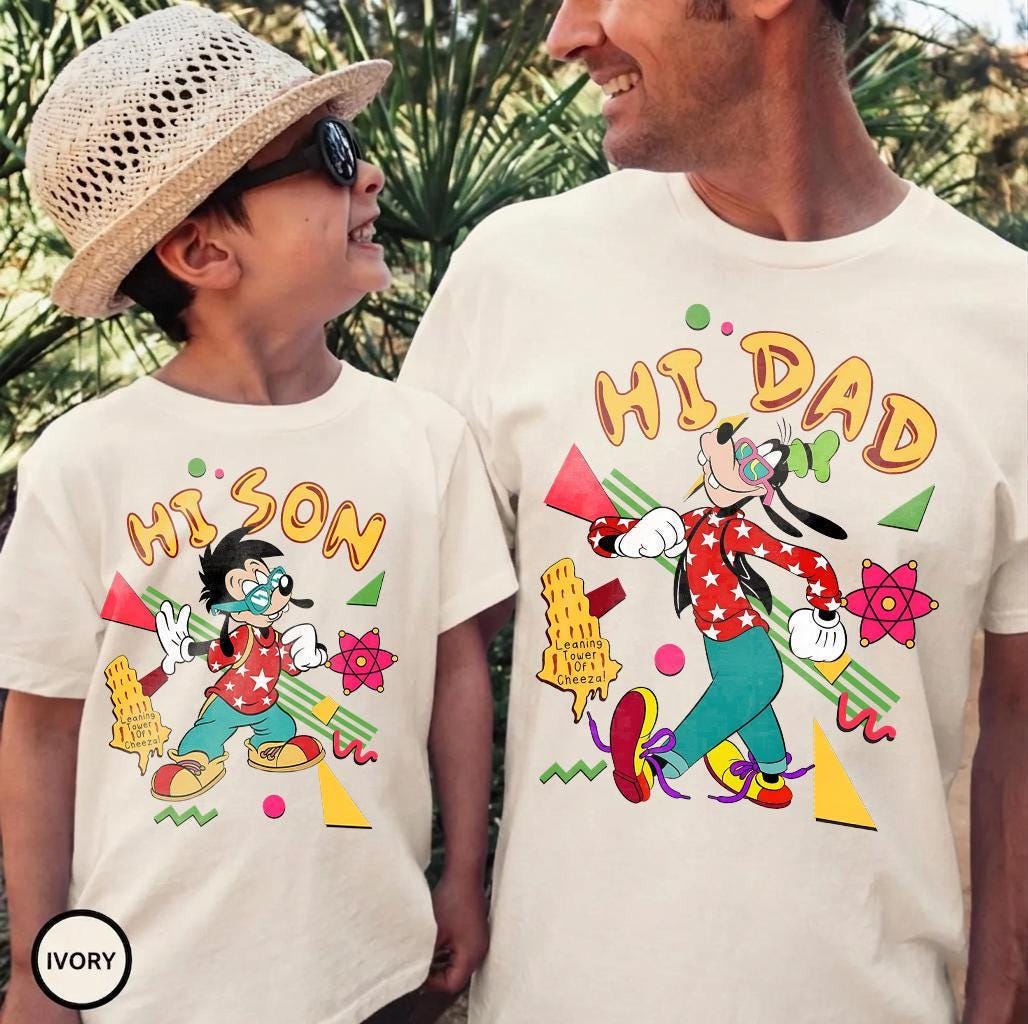 Hi Dad Hi Son Goofy Max — Comfort Colors Tee fan art by Snagva (2)