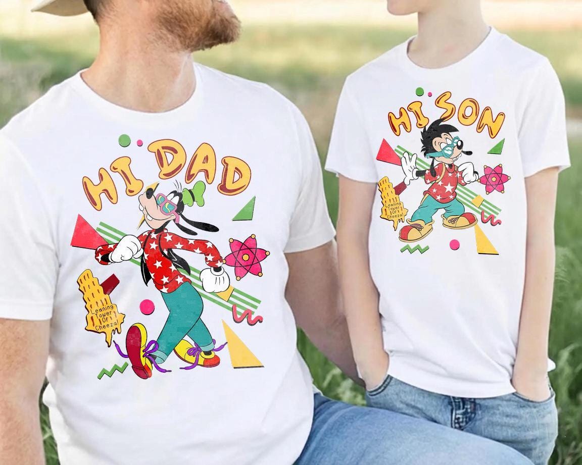 Hi Dad Hi Son Goofy Max — Gildan Sweatshirt fan art by Snagva (3)