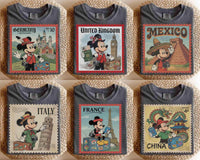 Retro Disney Mickey Mouse Epcot World Showcase — Gildan Hoodie fan art by Snagva (2)