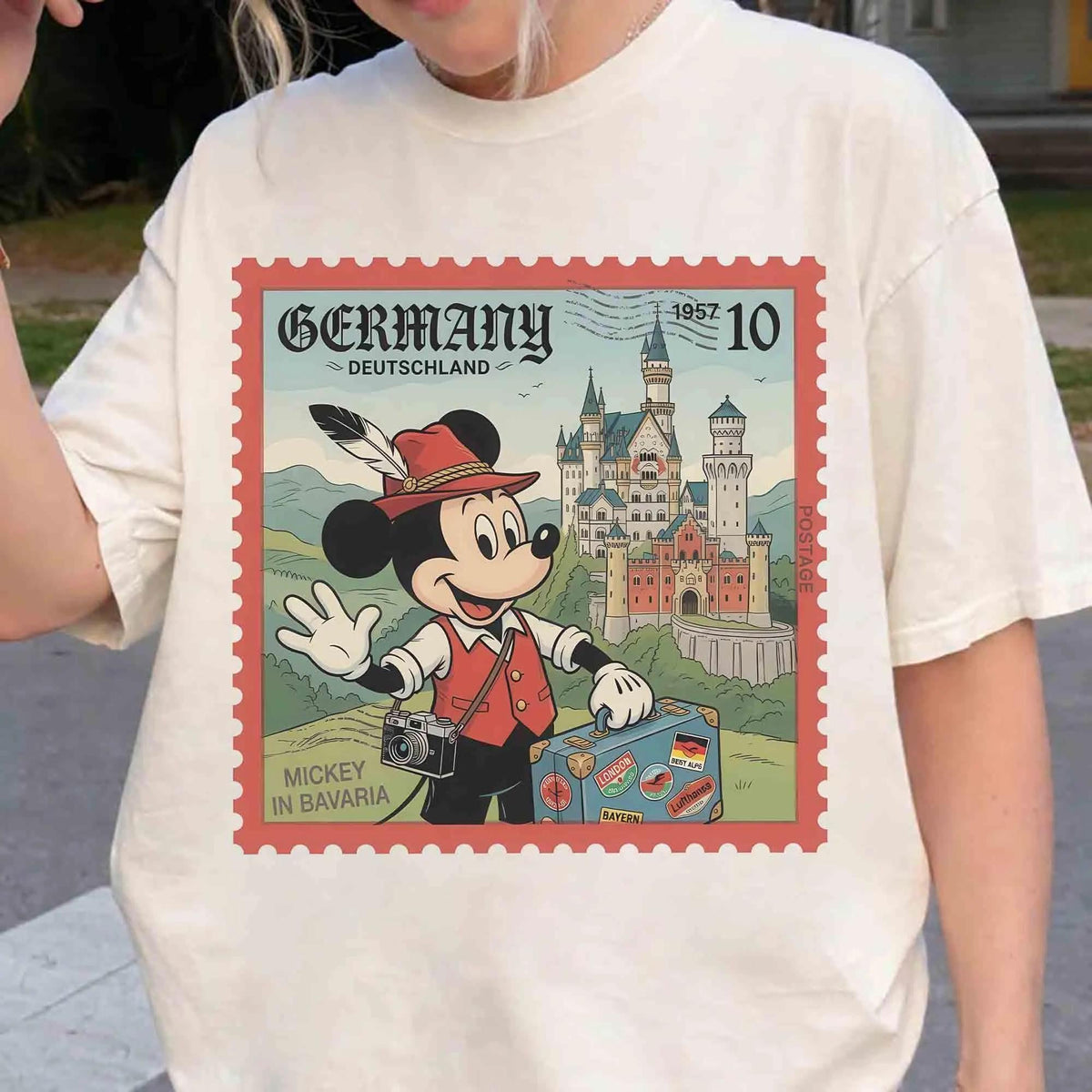 Retro Disney Mickey Mouse Epcot World Showcase — Gildan Sweatshirt fan art by Snagva (4)