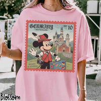 Retro Disney Mickey Mouse Epcot World Showcase — Bella+Canvas Tee fan art by Snagva (6)