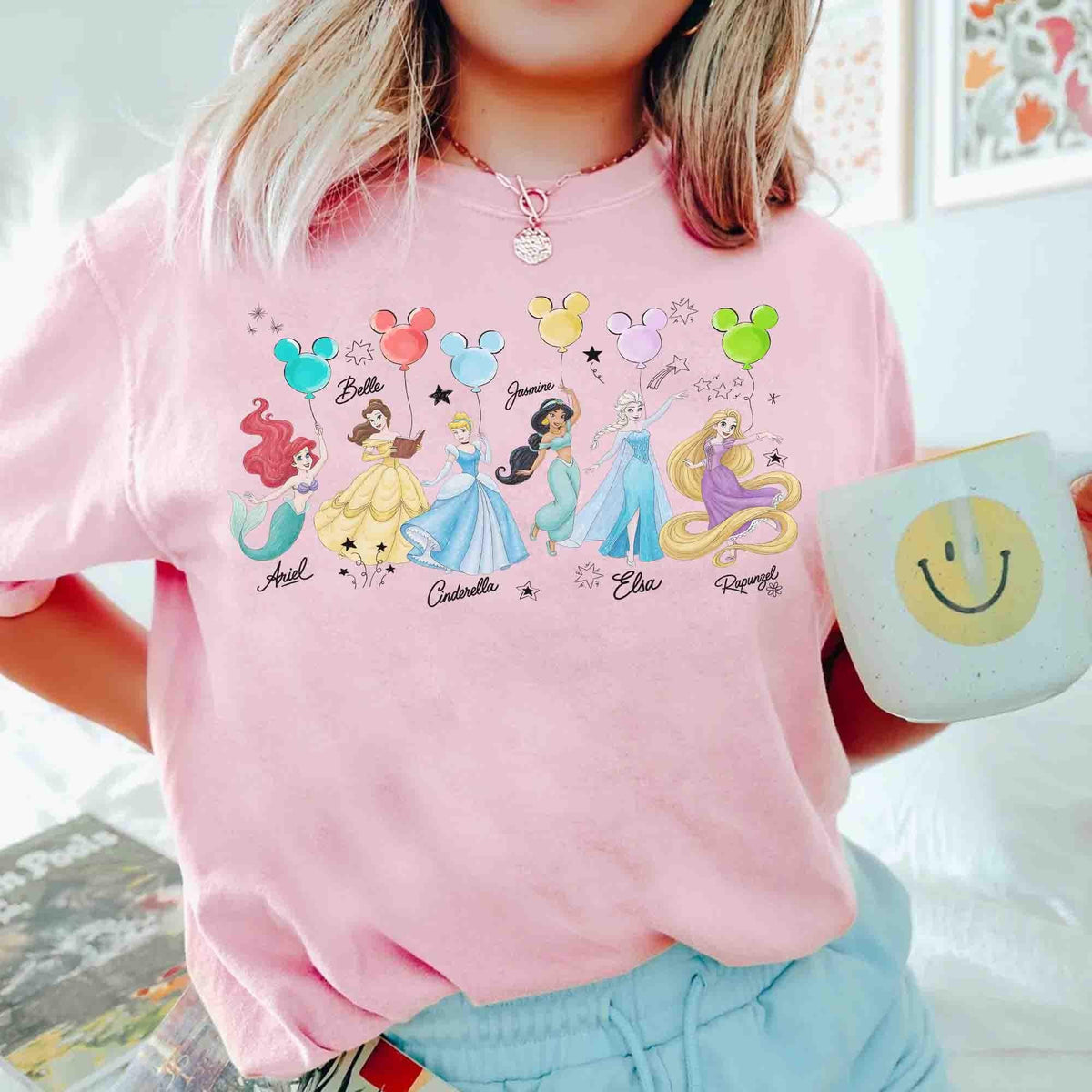 Retro Comfort Colors Disney Princess Characters Shirts — Comfort Colors Tee fan art by Snagva (3)