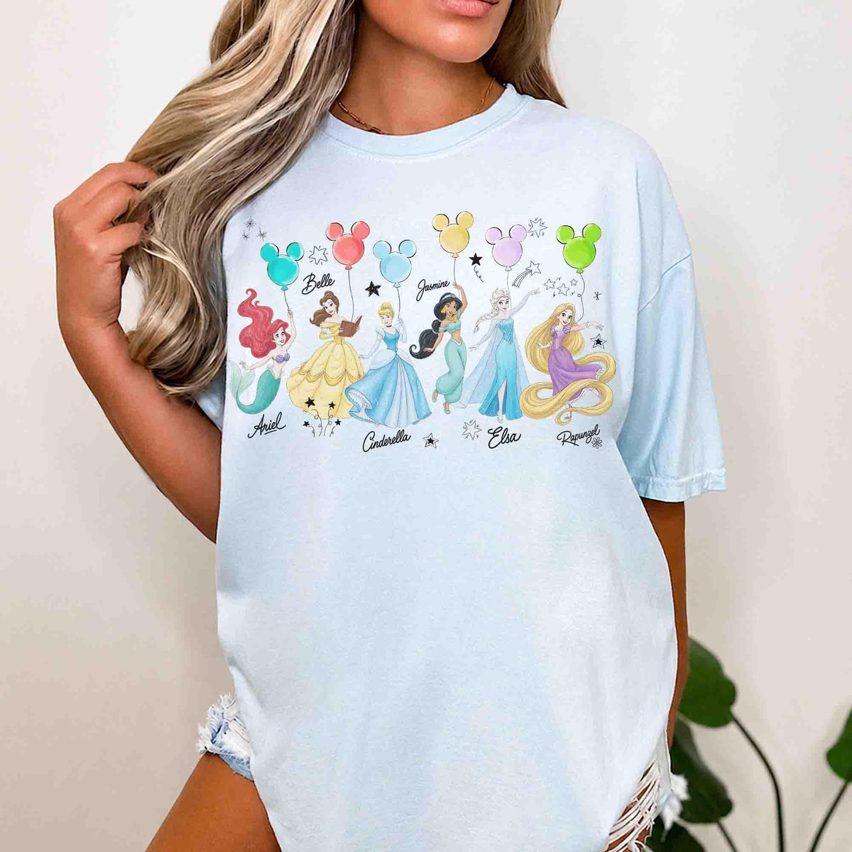 Retro Comfort Colors Disney Princess Characters Shirts — Comfort Colors Tee fan art by Snagva (5)