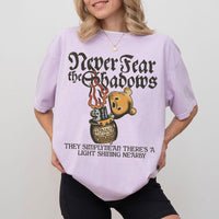 Winnie the Pooh Never Fear Shadows — Gildan Hoodie fan art by Snagva (2)