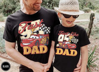 Retro Lightning McQueen Dad Son — Gildan Sweatshirt fan art by Snagva
