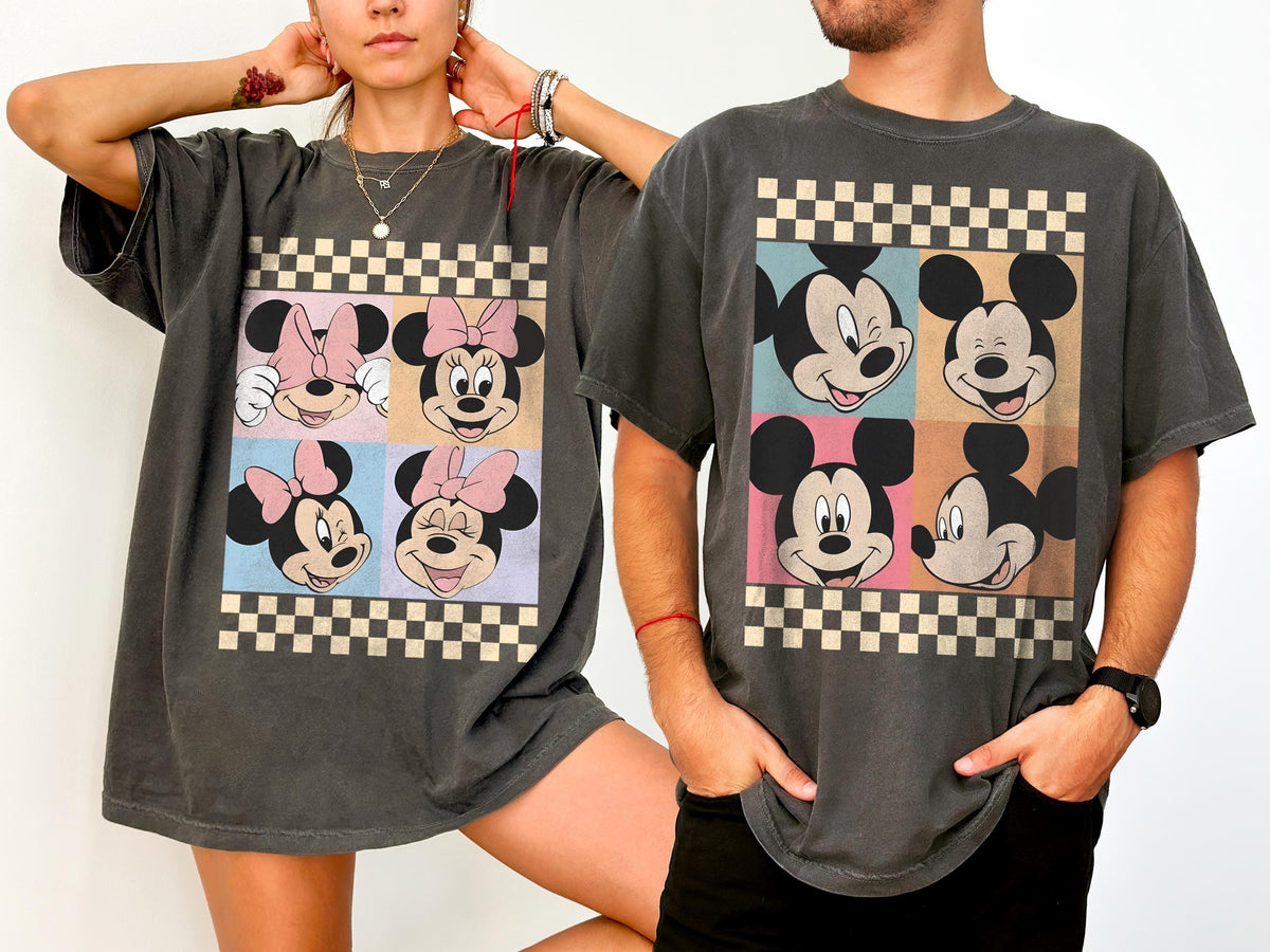 Retro Mickey And Minnie Comfort — Bella+Canvas Tee fan art by Snagva