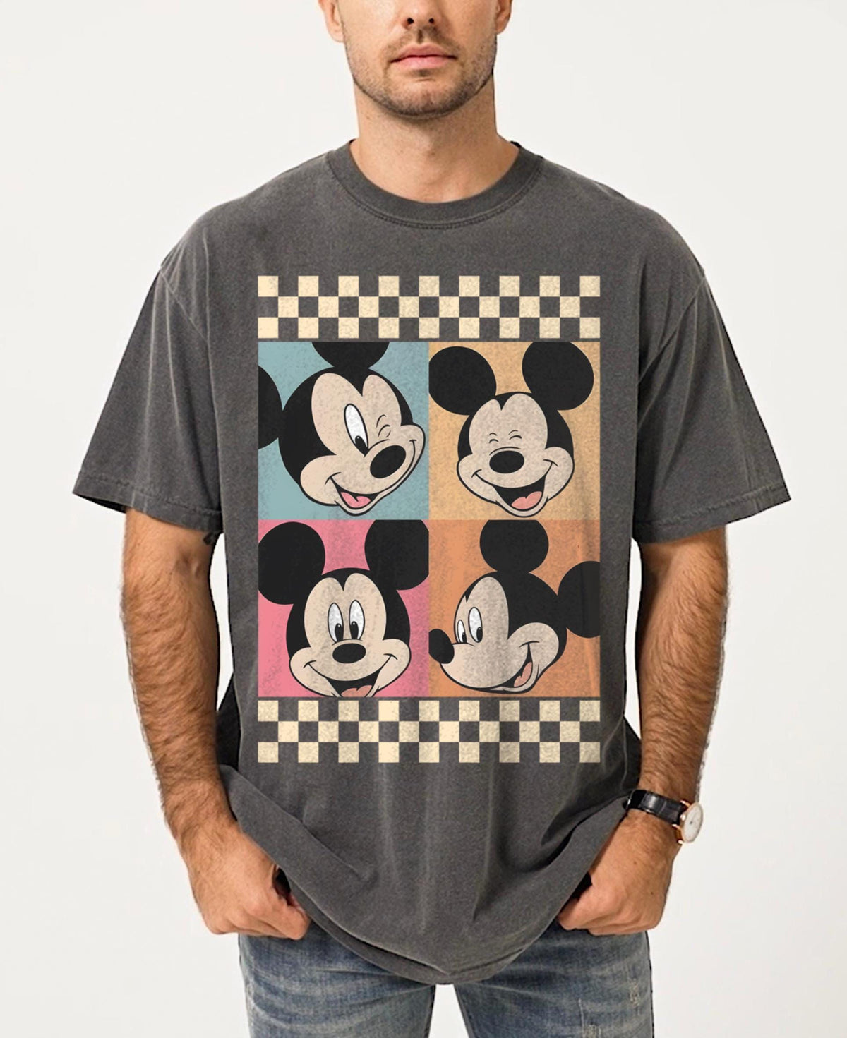 Retro Mickey And Minnie Comfort — Bella+Canvas Tee fan art by Snagva (2)