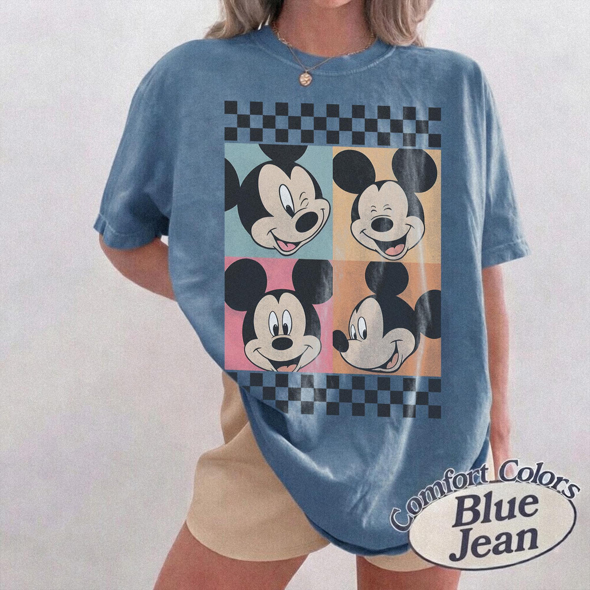 Retro Mickey And Minnie Comfort — Bella+Canvas Tee fan art by Snagva (3)