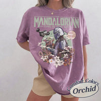 Retro Mandalorian Grogu — Gildan Hoodie fan art by Snagva (3)