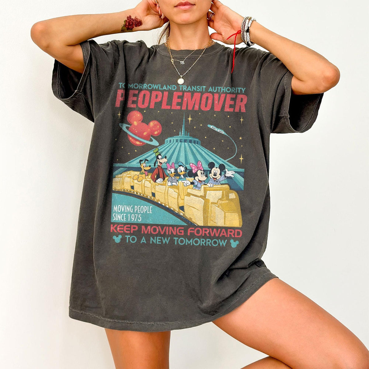 Retro Disney Mickey and Friends Space Mountain Comfort Color — Comfort Colors Tee fan art by Snagva