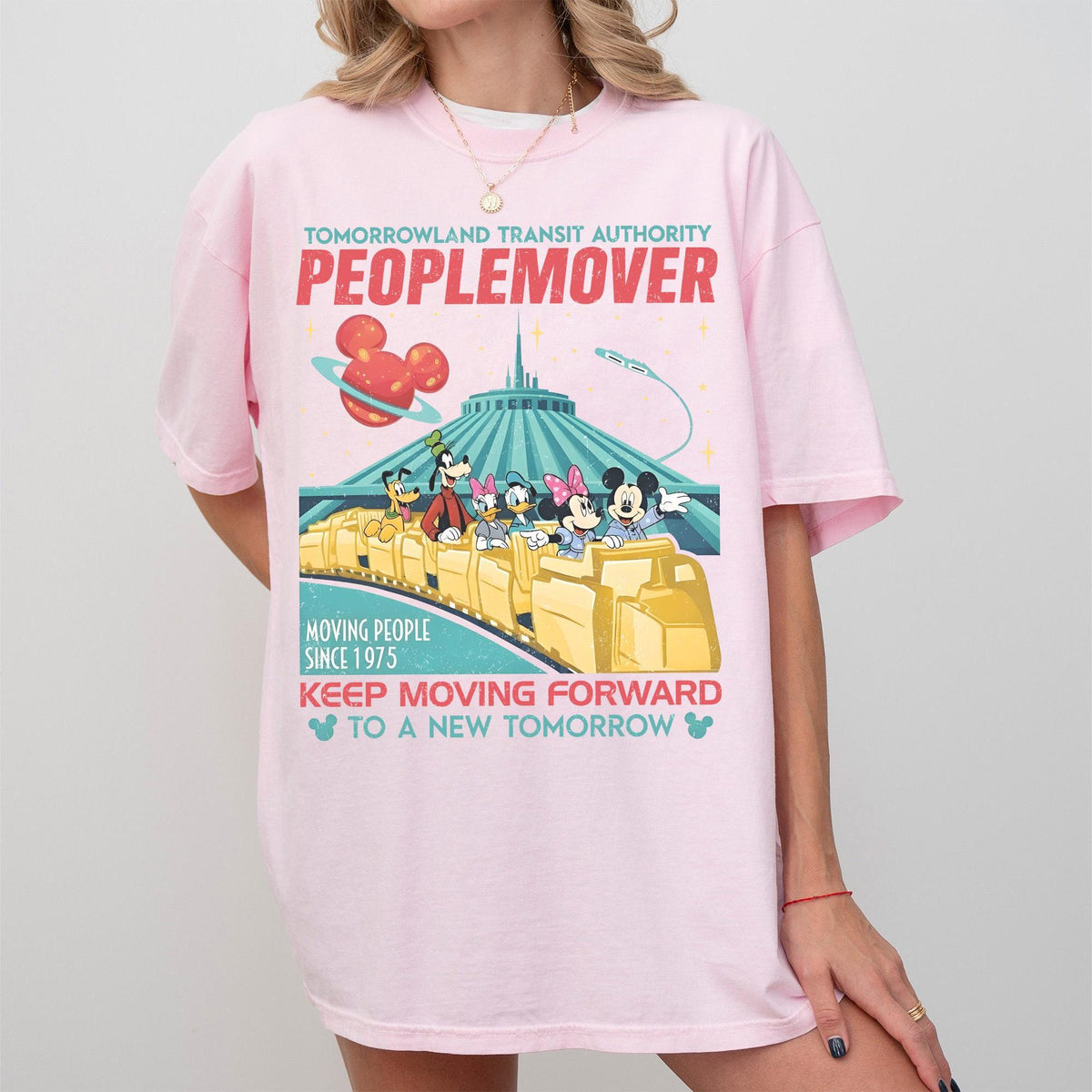 Retro Disney Mickey and Friends Space Mountain Comfort Color — Comfort Colors Tee fan art by Snagva (2)