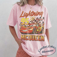 Retro Lightning McQueen Comfort Colors — Gildan Sweatshirt fan art by Snagva (4)