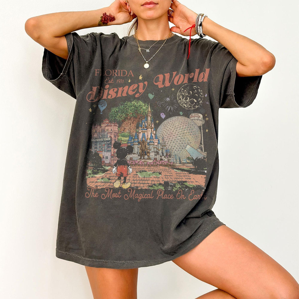 Retro Mickey Disneyworld Comfort Colors — Bella+Canvas Tee fan art by Snagva (6)