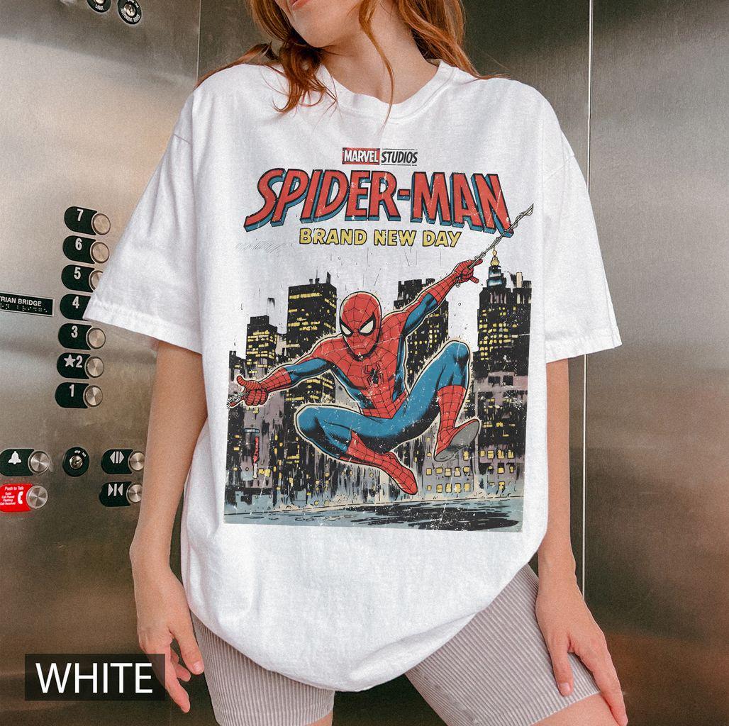 Retro Spider-Man Brand New Day Comfort Colors — Bella+Canvas Tee fan art by Snagva (2)