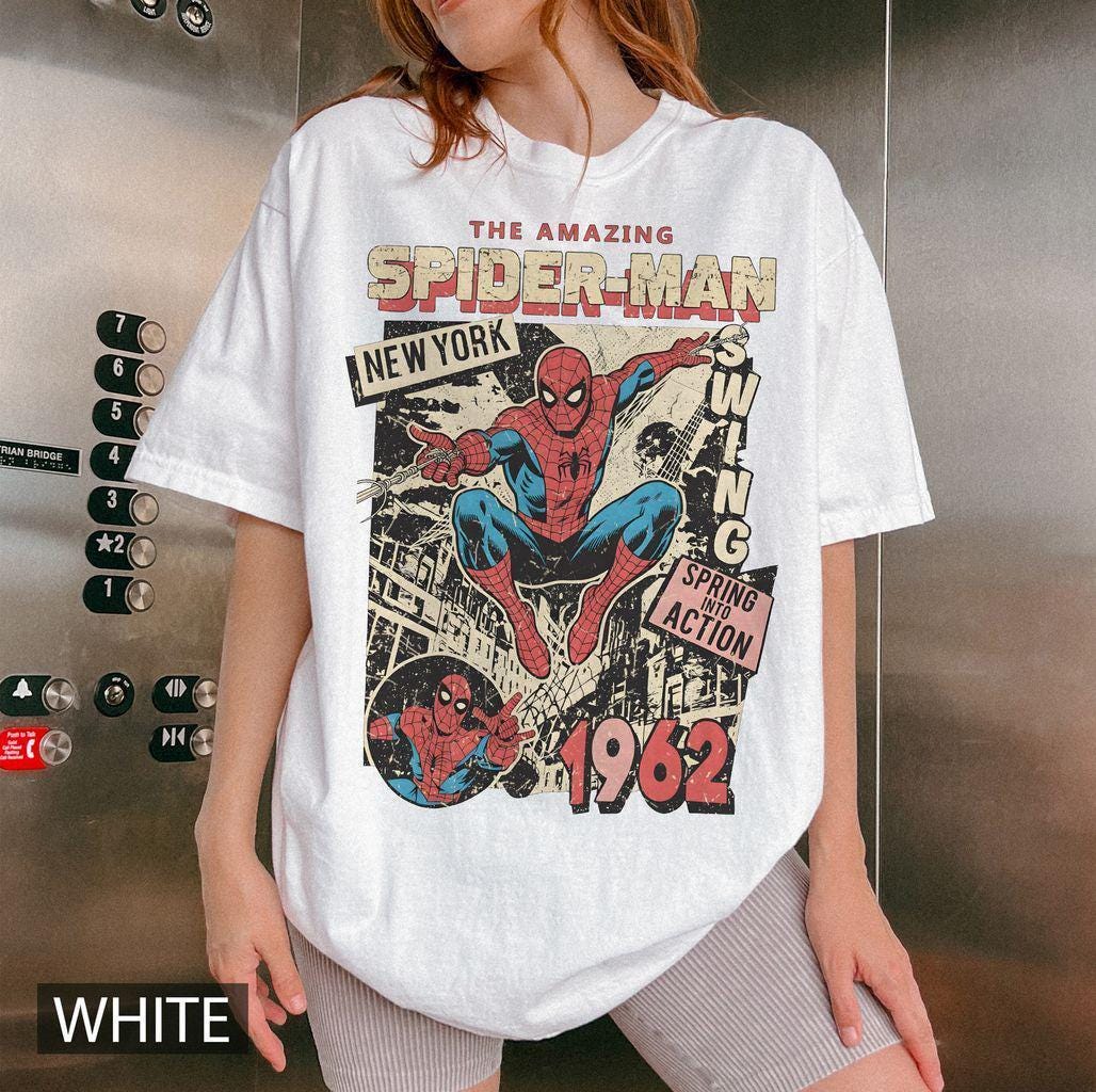 Retro Spider-Man Comfort Colors — Comfort Colors Tee fan art by Snagva (2)