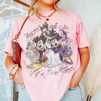 Fun Disney Mickey & Friends Signature Halloween — Gildan Hoodie fan art by Snagva (3)