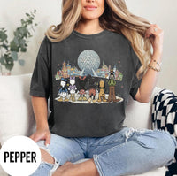 Retro Disney EPCOT Mickey & Friends — Gildan Sweatshirt fan art by Snagva