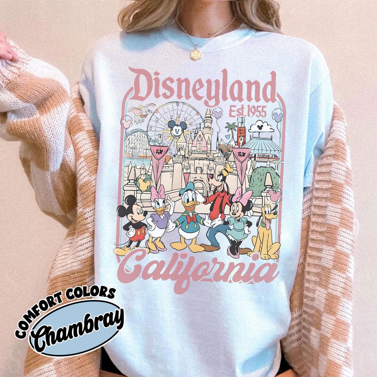 Retro Disneyland California Comfort Colors — Comfort Colors Tee fan art by Snagva (4)