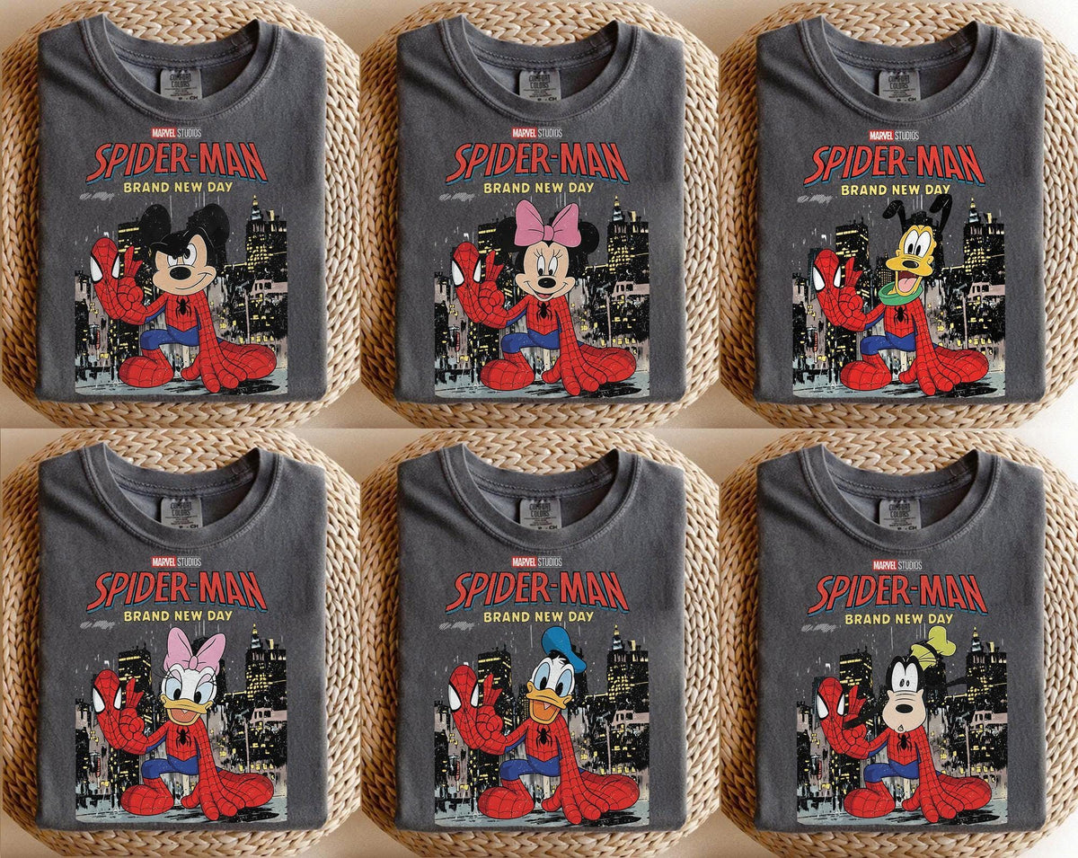 Personalized Retro Disney Spider-Man Brand New Day — Comfort Colors Tee fan art by Snagva