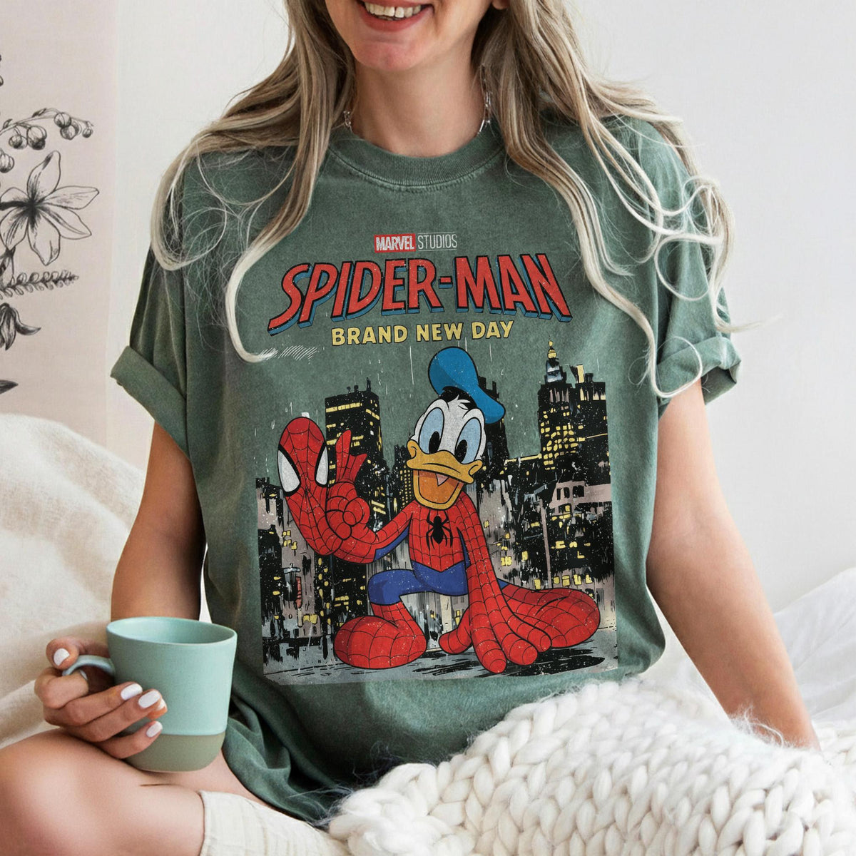 Personalized Retro Disney Spider-Man Brand New Day — Bella+Canvas Tee fan art by Snagva (6)