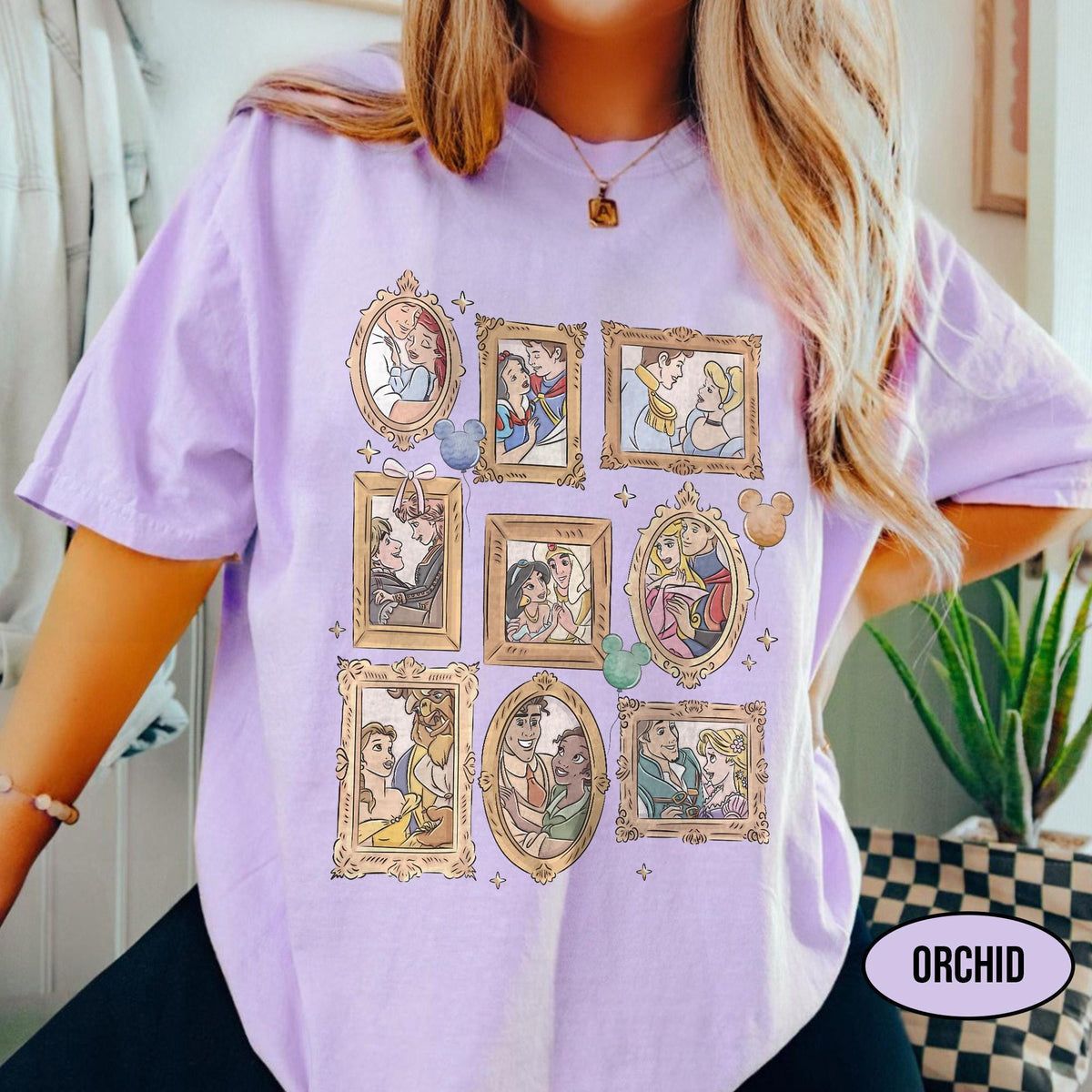 Comfort Colors® Retro Disney Princess Characters — Gildan Sweatshirt fan art by Snagva (3)