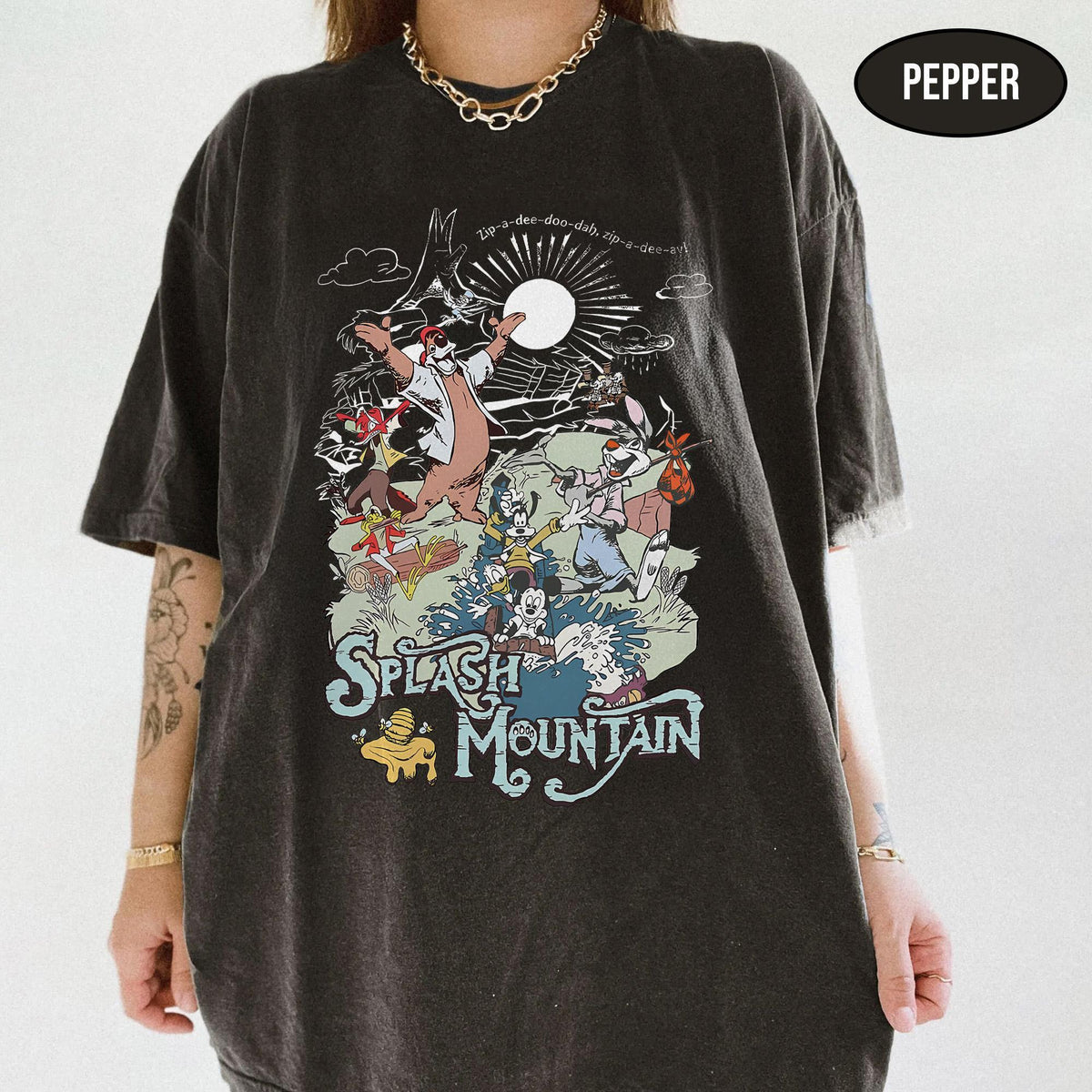 Comfort Colors Retro Splash Mountain — Gildan Hoodie fan art by Snagva (2)