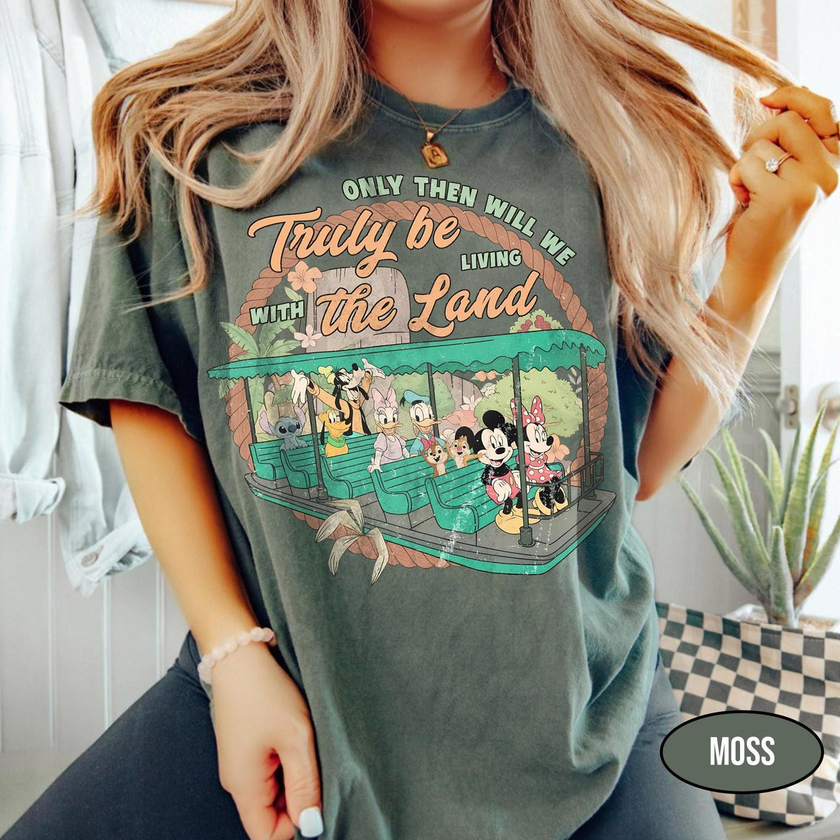 Living With The Land Mickey Friends EPCOT Ride Comfort Color — Gildan Sweatshirt fan art by Snagva (3)