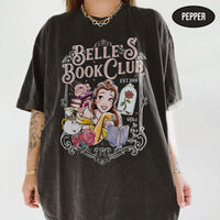 Belle's Book Club — Bella+Canvas Tee fan art by Snagva