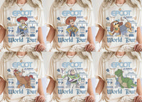 All Characters Disney EPCOT World Tour — Gildan Hoodie fan art by Snagva (3)