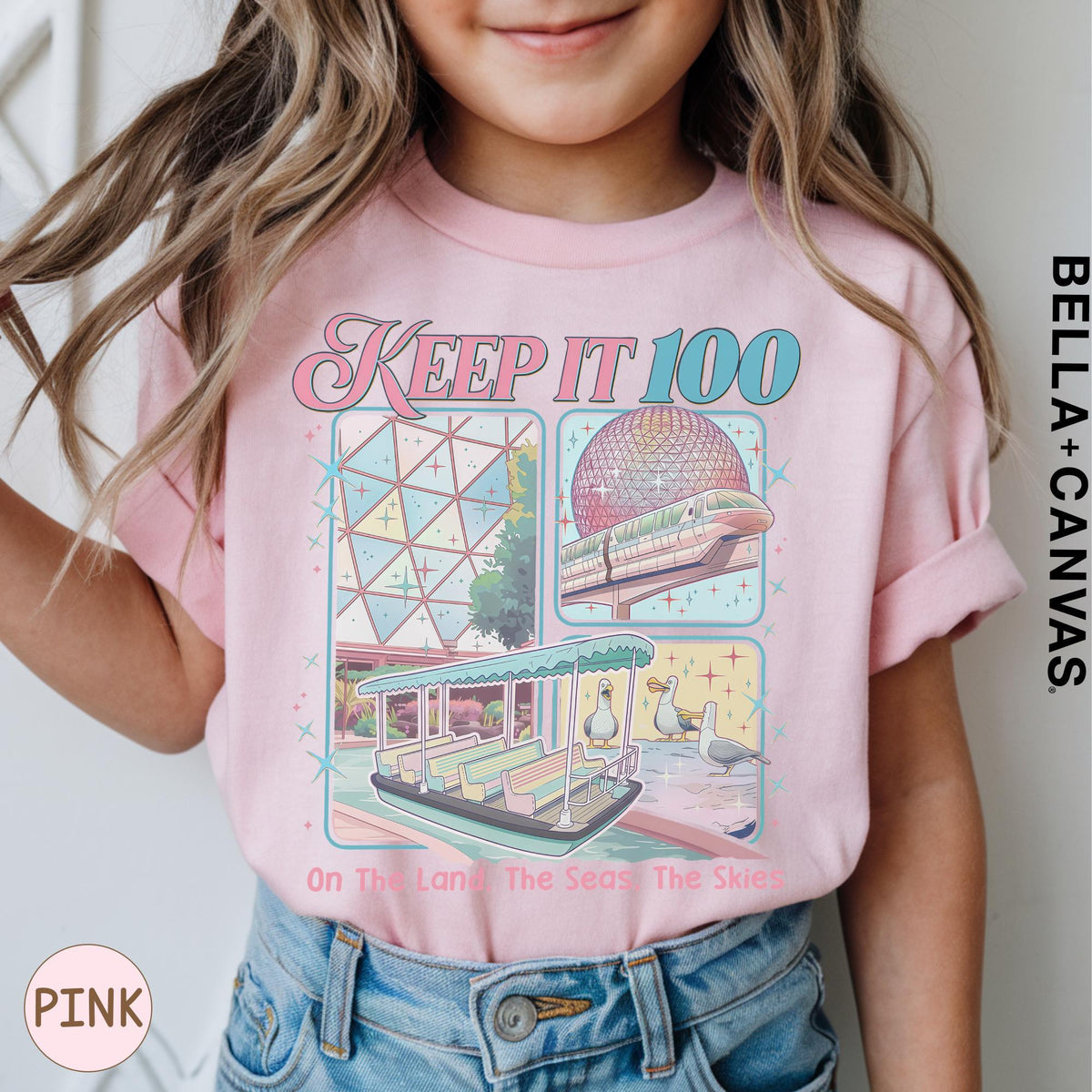 Epcot Inspired Keep It 100 Comfort Colors — Gildan Hoodie fan art by Snagva (4)