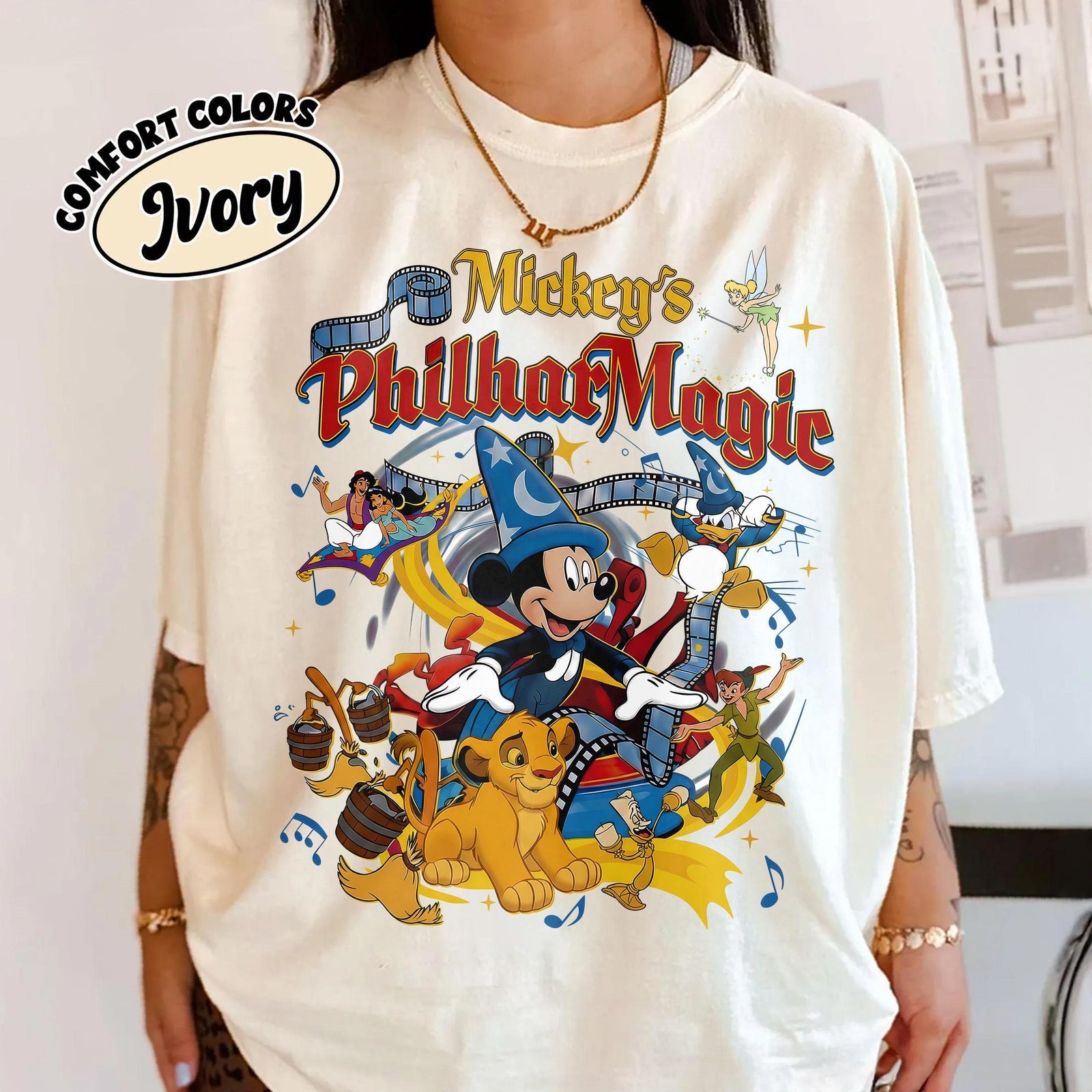 Retro Mickey’s PhilharMagic — Gildan Hoodie fan art by Snagva