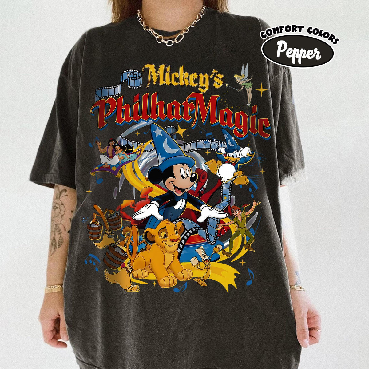 Retro Mickey’s PhilharMagic — Comfort Colors Tee fan art by Snagva (4)