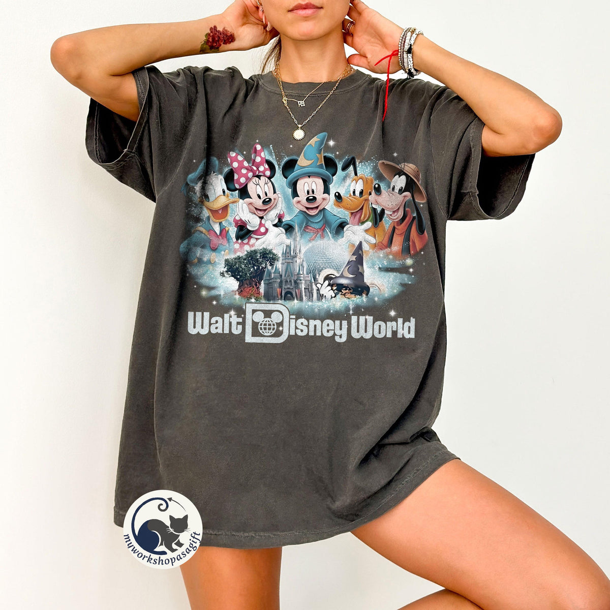 Retro The Happiest Place On Earth Comfort Colors — Comfort Colors Tee fan art by Snagva (4)