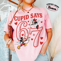 Retro Comfort Colors® Cupid Says 67 Disney Valentine Shirts — Gildan Sweatshirt fan art by Snagva (2)