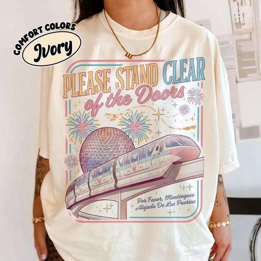 Retro Comfort Colors Please Stand Clear of the Doors — Gildan Sweatshirt