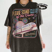 Retro Comfort Colors Please Stand Clear of the Doors — Gildan Sweatshirt fan art by Snagva (2)