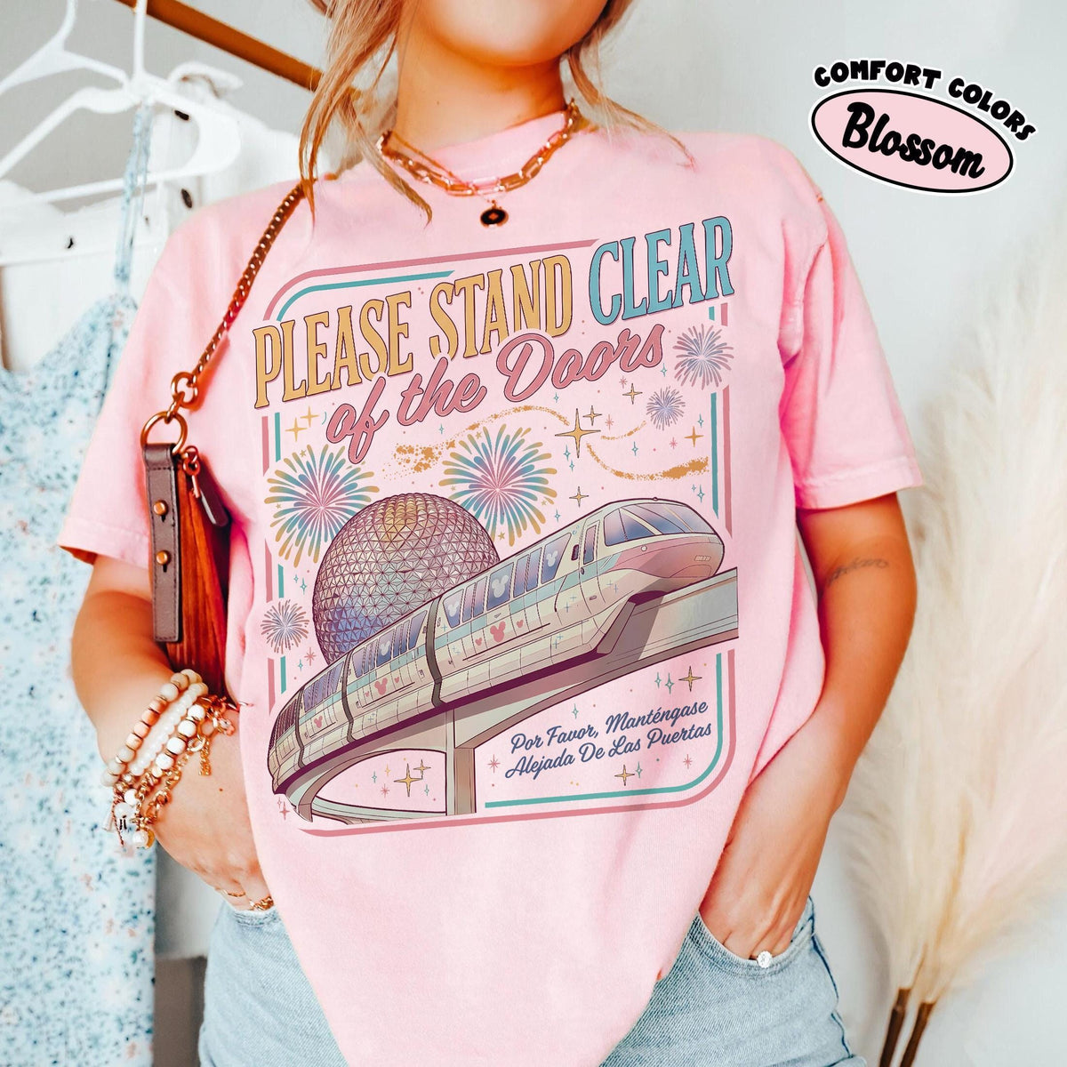 Retro Comfort Colors Please Stand Clear of the Doors — Gildan Sweatshirt fan art by Snagva (3)