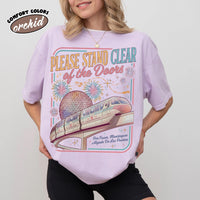 Retro Comfort Colors Please Stand Clear of the Doors — Gildan Sweatshirt fan art by Snagva (5)