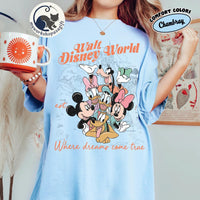 Retro Comfort Colors Mickey & Friends — Gildan Sweatshirt fan art by Snagva (4)