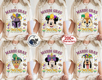 Personalized Mickey & Friends Disney Mardi Gras Shirts — Gildan Hoodie fan art by Snagva (3)