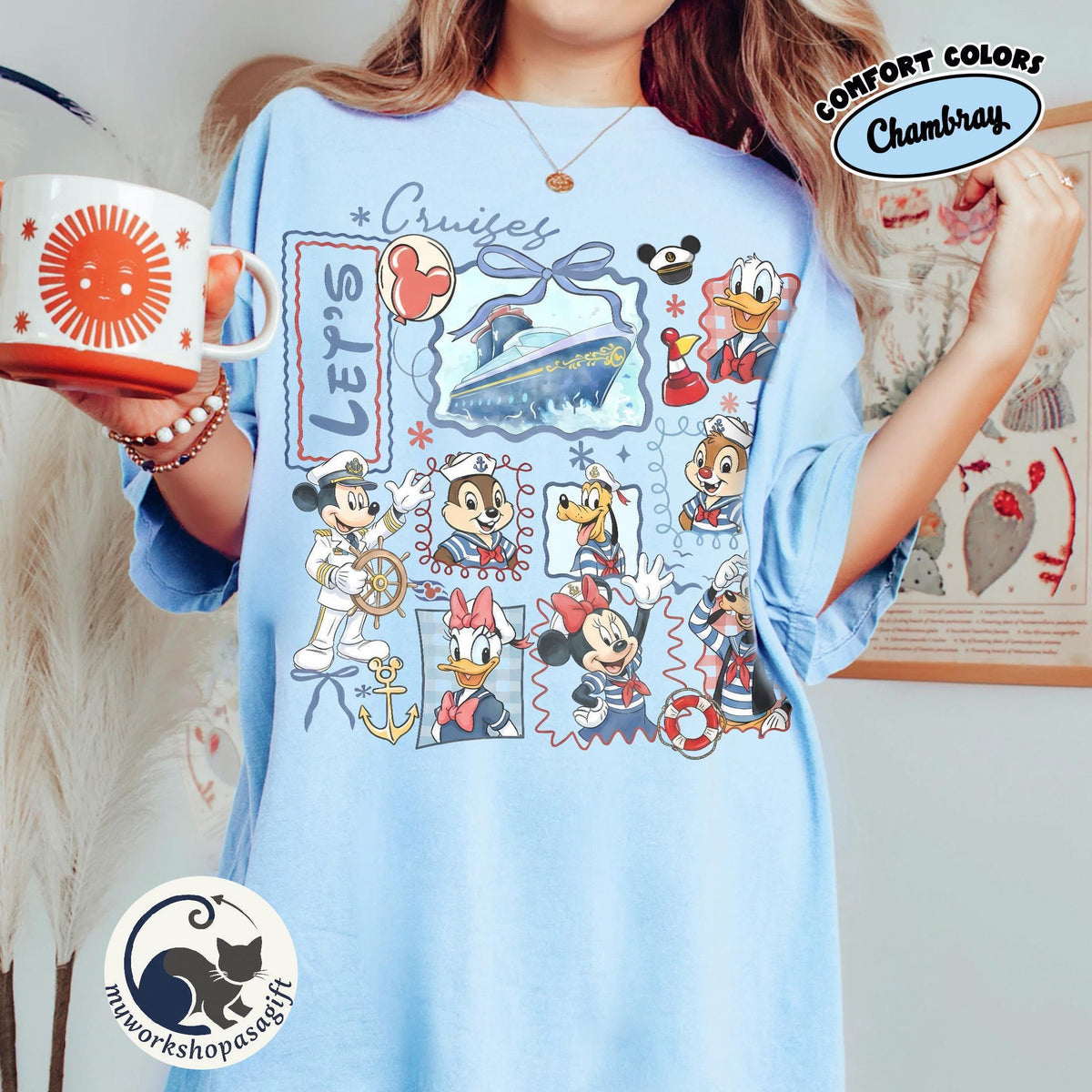 Personalized Disney Cruise Line Shirts — Bella+Canvas Tee fan art by Snagva (5)