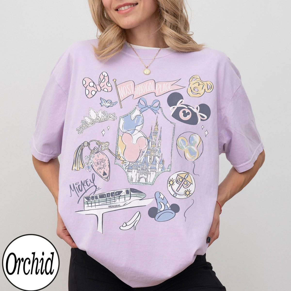 Comfort Colors Disney Magical Castle — Gildan Sweatshirt fan art by Snagva (7)